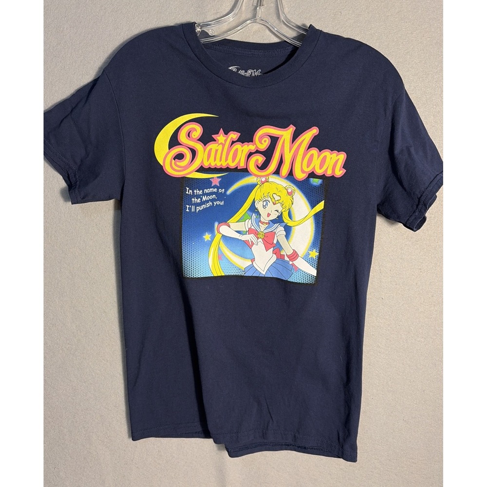 Sailor Moon Anime T-shirt Small Top I'll Punish You Blue